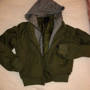 Olive Bomber Jacket